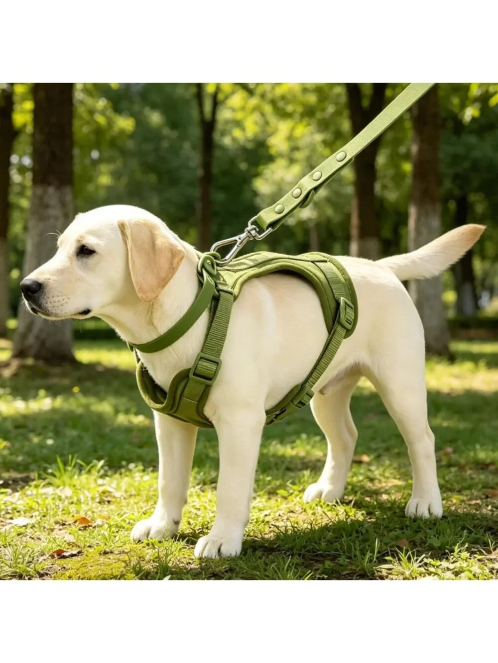 Adjustable 4-in-1 No Pull Dog Harness Set with Leash, Collar & Poop Bags